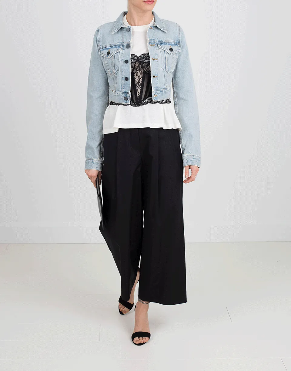 Shrunken Cropped Denim Jacket