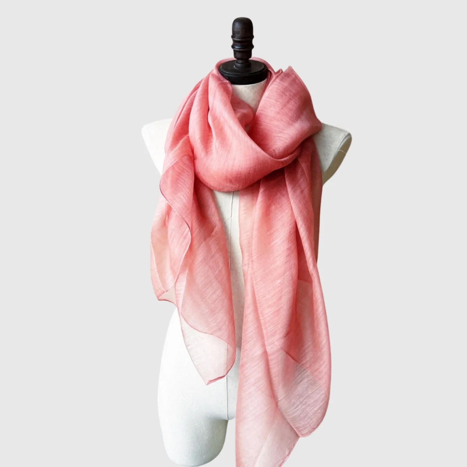 Silk Wool shawl | Large lightweight wrap scarf