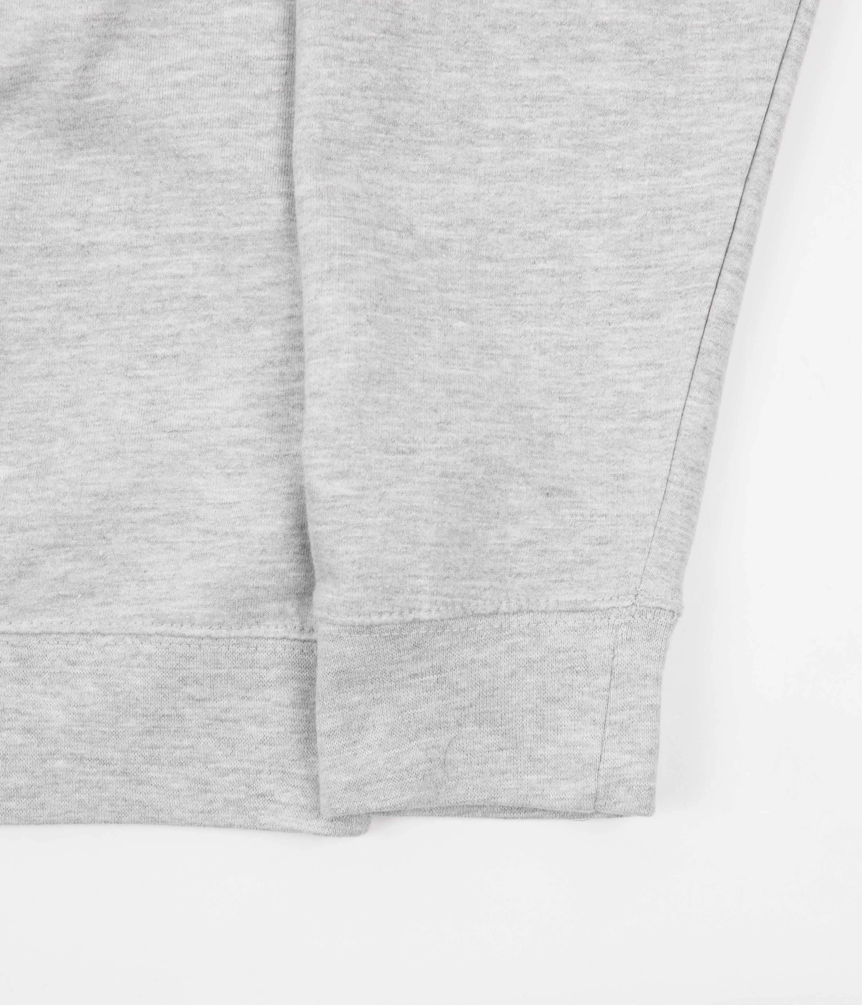 Skateboard Cafe 45 Embroidered Crewneck Sweatshirt - Heather Grey