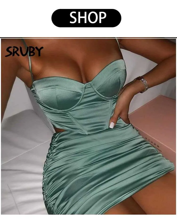 VenusFox Spaghetti straps Pink dress Woman Sequined Backless Sexy Dress Off Shoulder Mini Dress Christmas Party Club V neck Dresses