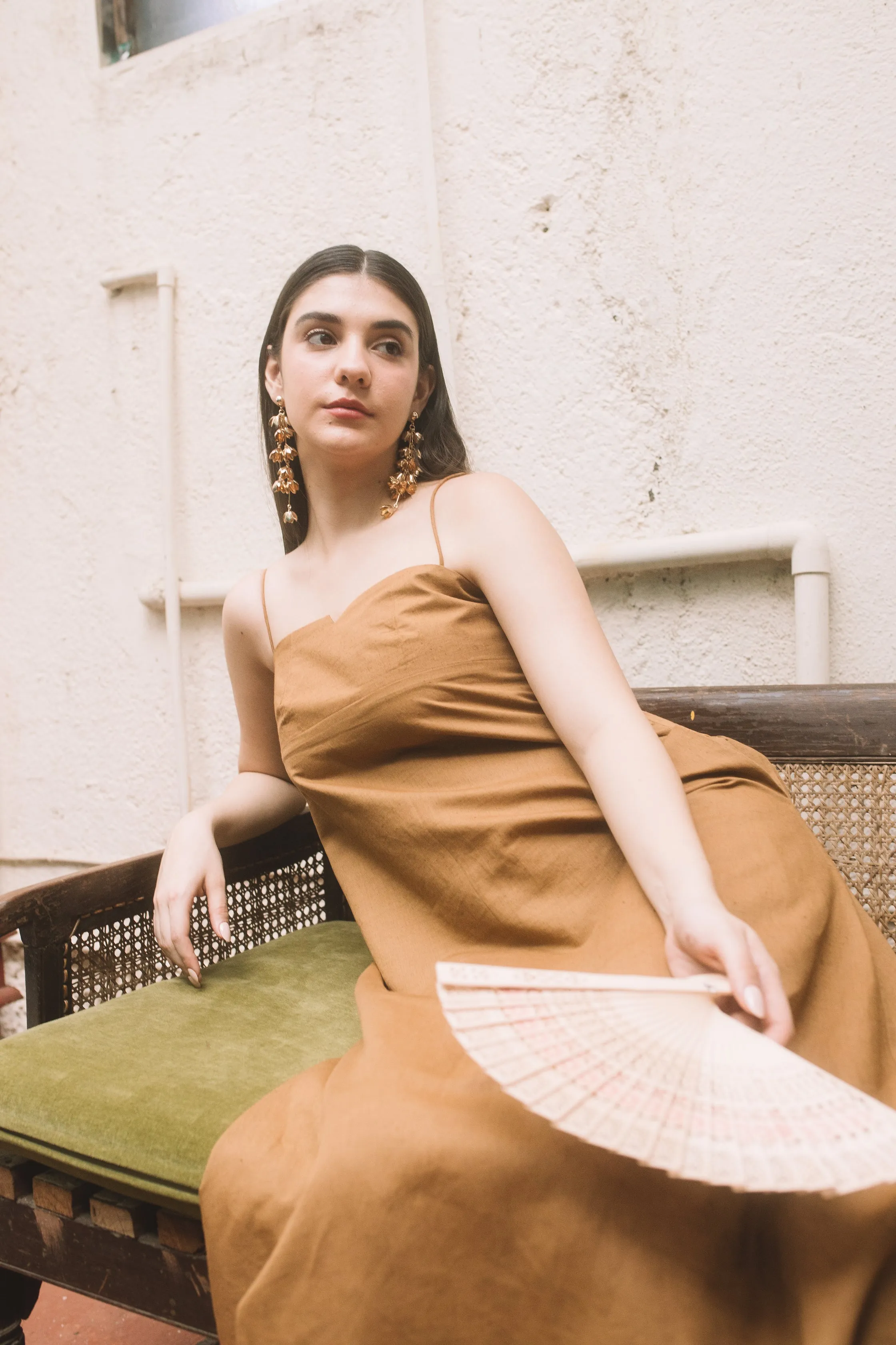 Yellow Sleeveless Slip Dress