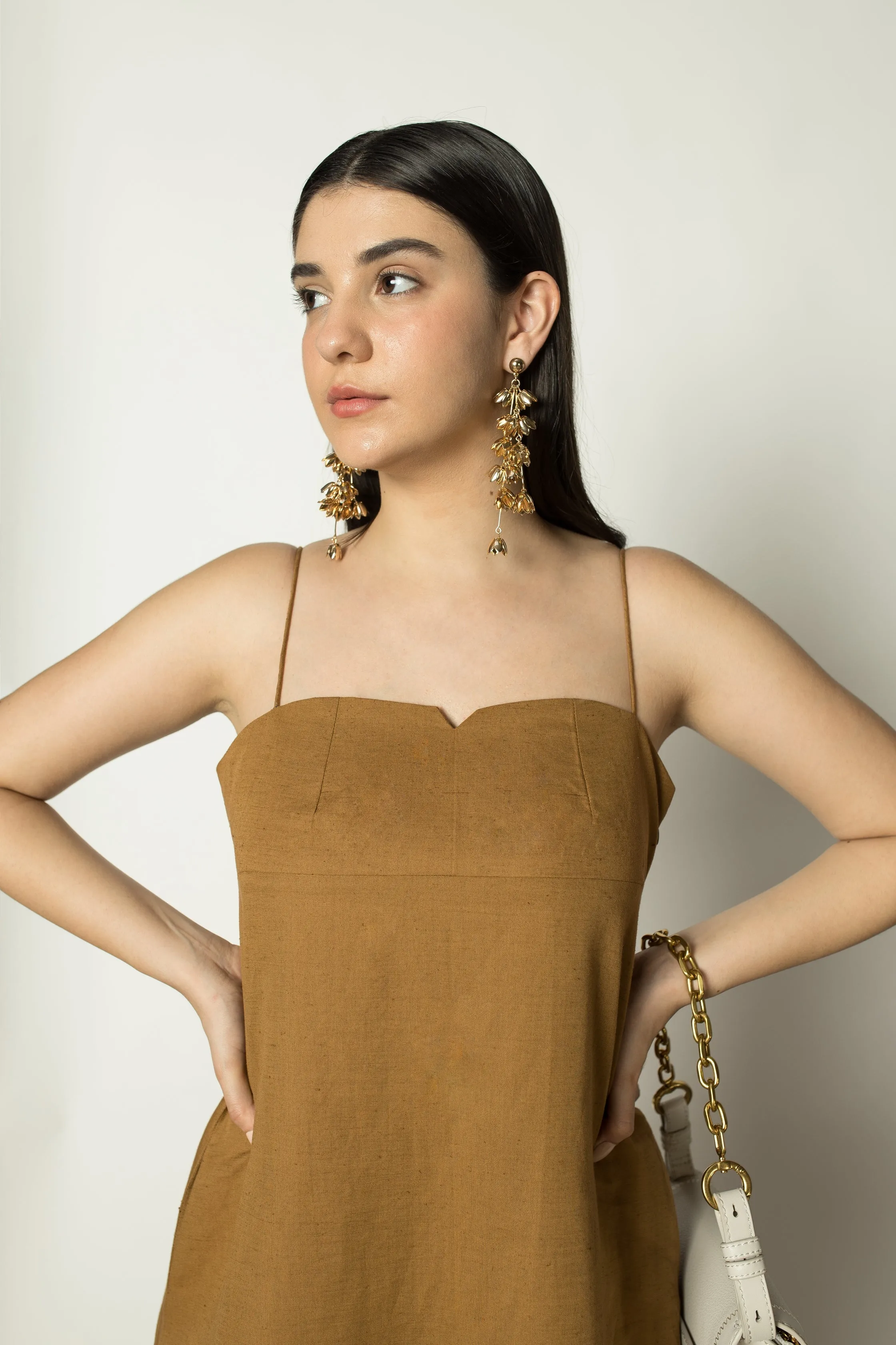 Yellow Sleeveless Slip Dress